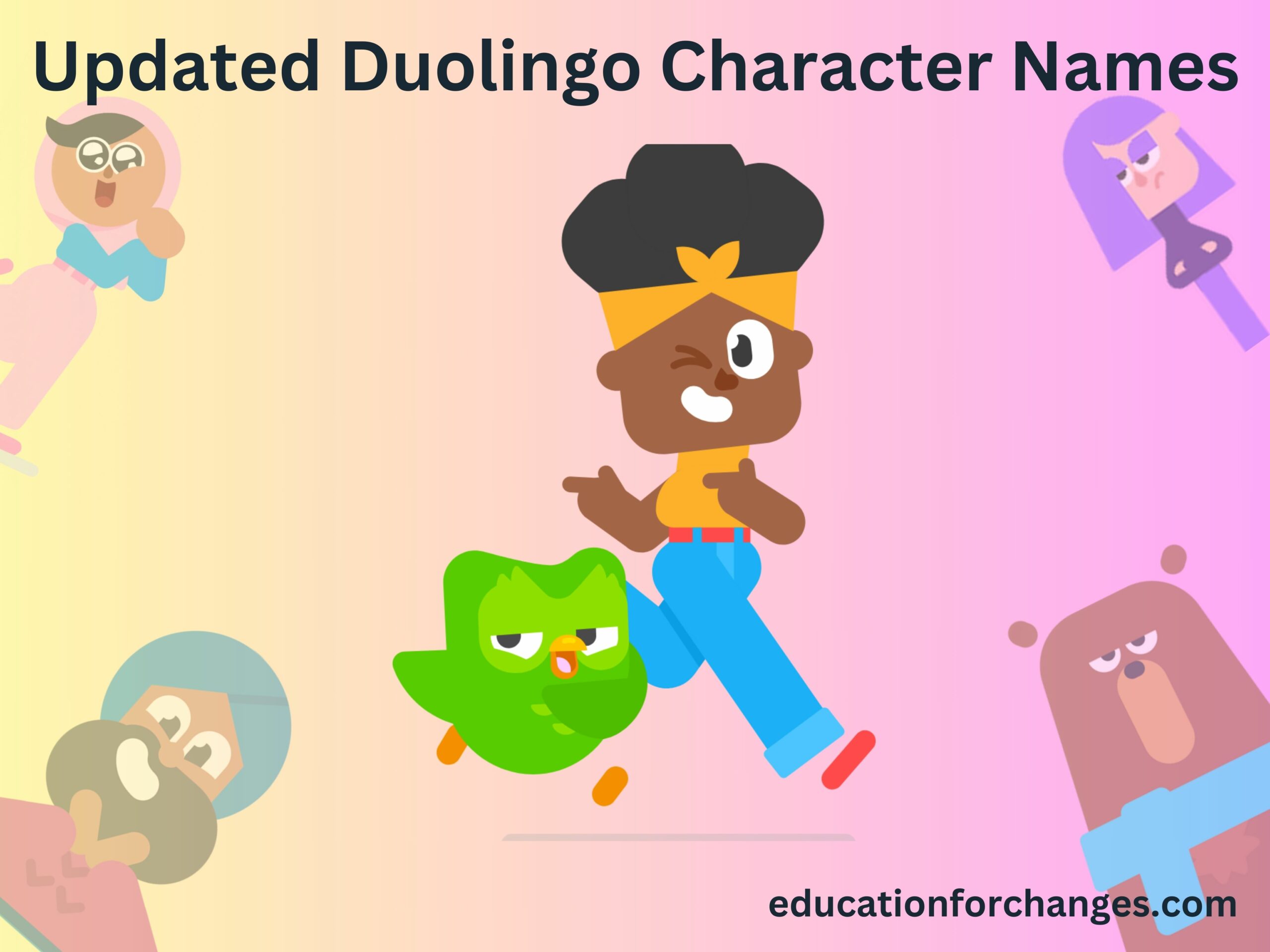 Updated Duolingo Character Names