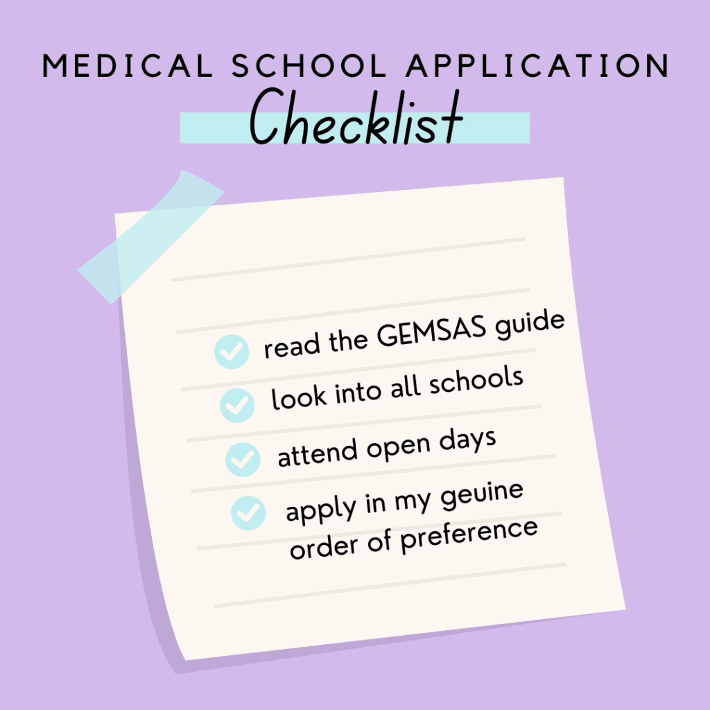 Medical school application process - med school timeline